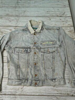 Vintage Code Bleu Denim Trucker Jacket